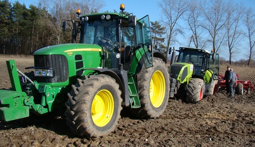 claas axion 850 john deere 7530 wtopa 2914 CLAAS AXION 850 na bliźniakach (VIDEO)