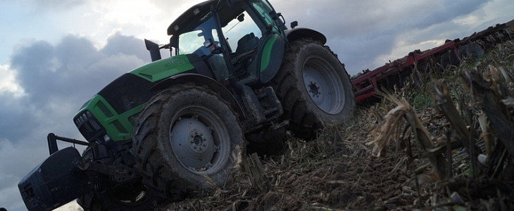 CGFP Deutz Fahr Vaderstad foto Agregat uprawowy Rolmako i Deutz Fahr w mokrej uprawie przedsiewnej   FOTO