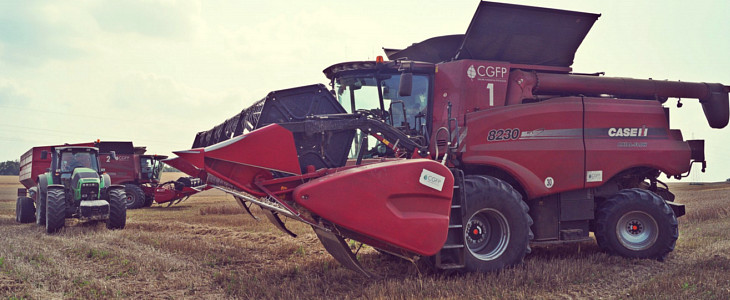 CGFP Case IH zniwa 2016 pszenica film 2 Kradzione żniwa 2016: Claas Tucano 450 w mokrej pszenicy   VIDEO