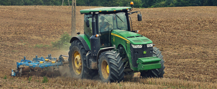 CGFP John Deere Farmet Triolent 2016 John Deere 8RX 410 eAutoPowr i Bednar Swifterdisc XE 12000 na polach CGFP Wojnowo