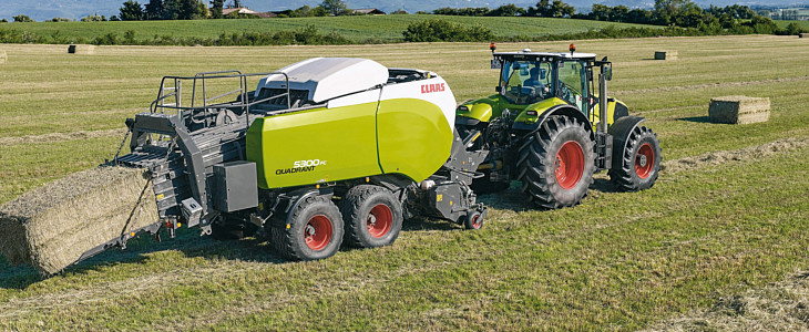 Claas Quadrant 5300 nowosc 2017 CLAAS EnterNet   Nowa opcja w siatkach do belowania ROLLATEX