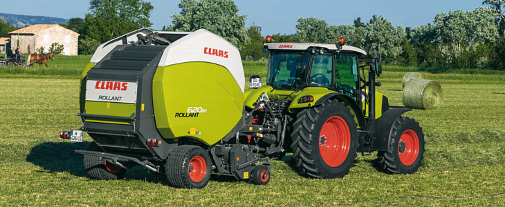 Claas Rollant 620 nowosc 2017 Kombajny i prasy CLAAS na rok 2016   pokaz polowy