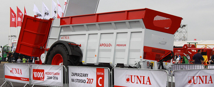 Unia Group 10000 rozrzutnik Milionowy URSUS C 360 na Agro Show 2016