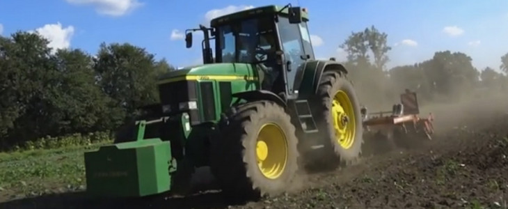 John Deere 7710 Horsch uprawa 2016 film Bardziej kompaktowe ciągniki John Deere z serii 6M i 6R