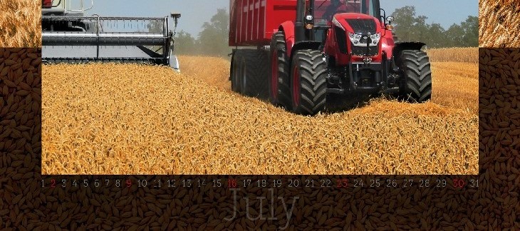 Zetor Kalendarz 2017 HORSCH Leeb Xeric 14 FS ? pneumatyczny rozsiewacz nawozów z belką roboczą
