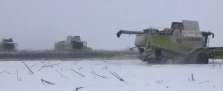 Claas Lexion zimowe zniwa Rosja Kompaktowy kombajn zbożowy Rostselmash NOVA