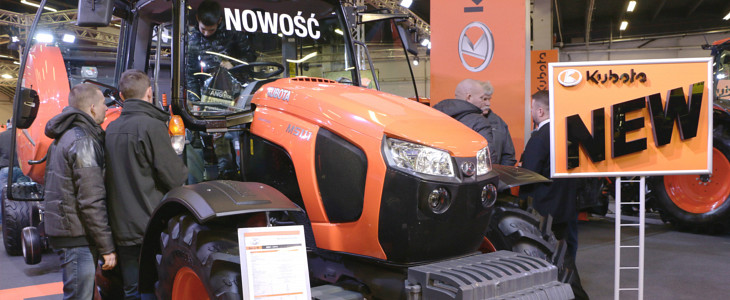 Kubota M5001 Agrotech 2017 Rzepak   przygotowanie do kwitnienia po przymrozkach