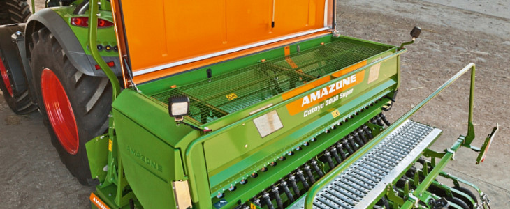 Amazone Cataya 3000 video FLIEGL TIGER 373   ciężkie wapno łatwo rozrzucone