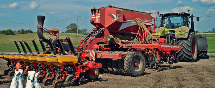 Czajkowski siew pasowy kukurydzy 2017 A Opryski 2017 – w polu Agrifac Condor i Krukowiak Goliat z CGFP Wojnowo   FOTO