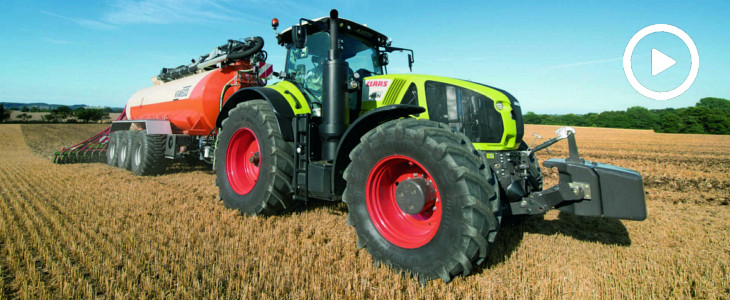 Claas Axion 900 2017 film BUFFALO   premiera rozrzutników EUROMILK