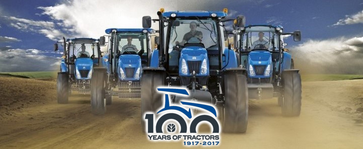 New Holland 100 lat produkcji traktorow Pöttinger JUMBO 7000 z tytułem FARM MACHINE 2022