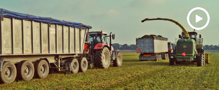 CGFP 2017 Lucerna John deere Case Steyr film Siew kukurydzy na dwa zestawy Steyr + Kverneland Accord FlexCart