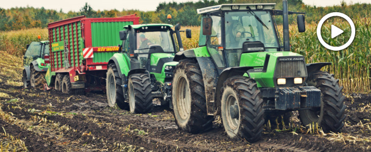 Deutz Fahr kukurydza kiszonka 2017 film Kukurydza na Krajnie 2019 – jeździmy z Olą i operatorami z zielonego teamu – WIDEO