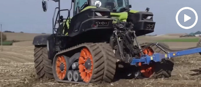 Claas Axion z napędem gąsienicowym TerraTrac