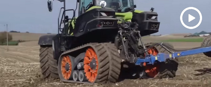 Claas Axion z napędem gąsienicowym TerraTrac