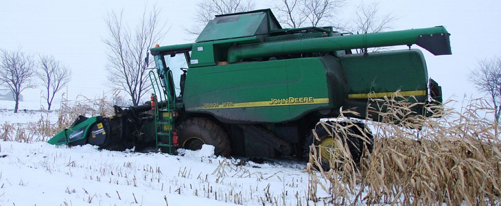 John Deere WTS 9560 zimowa wtopa Nowe ciągniki DEUTZ FAHR serii 6C