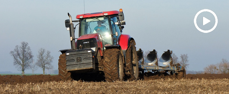 Case IH Puma 195 CVX Overum zimowa orka 2018 film Case IH Puma 195 CVX i UNIA Kos w jesiennej uprawie   VIDEO