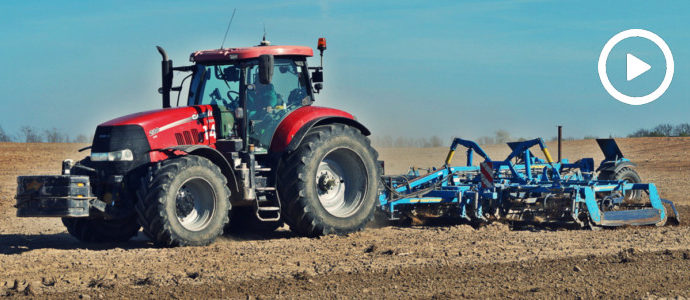 Uprawa na 3 agregaty! W polu ciągniki Case IH i z agregatami Farmet - VIDEO