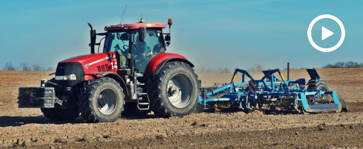 CaseIH John Deere Farmet 2018 film Farmet Softer 1250 PRO na zaśnieżonych ukraińskich polach