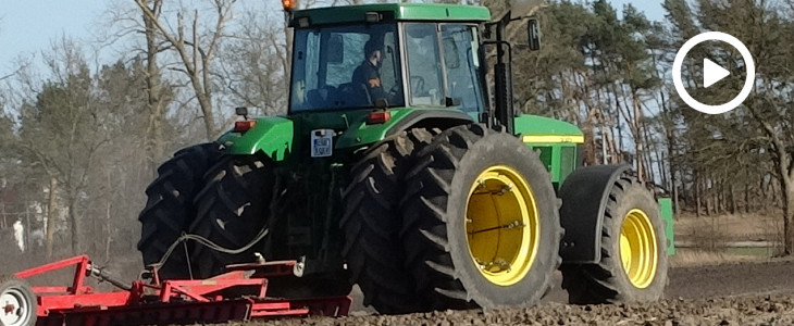John Deere 7810 Vaderstad wlokowanie 2018 film New Holland CR 9.90 Revelation w kukurydzy   FOTO