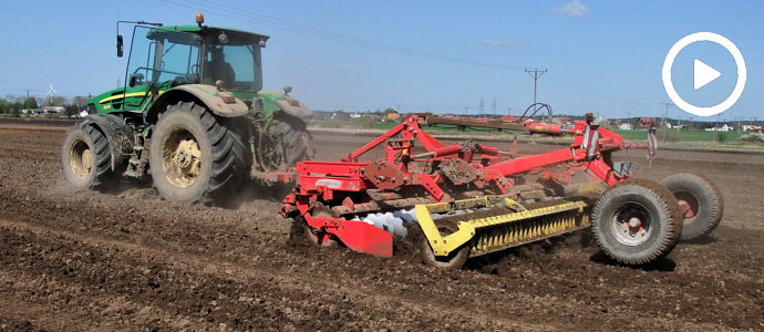 John Deere 7830 i Pottinger Terradisc 6000 w uprawie pod siew - VIDEO