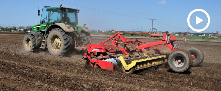 John Deere 7830 i Pottinger Terradisc 6000 w uprawie pod siew - VIDEO