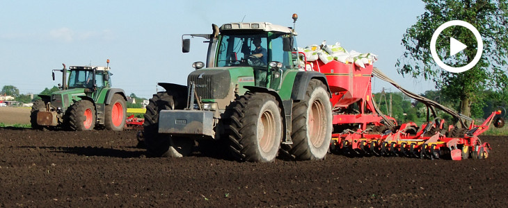 Fendt siew groszku 2018 film Zetor Forterra 11741 + Gaspardo i Fendt 920 + Kongskilde   siew kukurydzy 2018