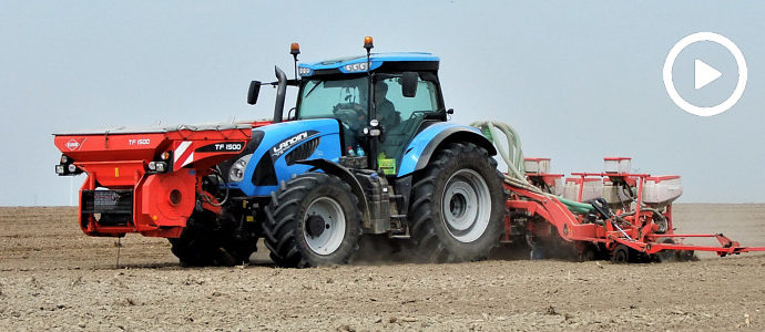 Landini 7-175 + Kuhn TF 1500 + Gaspardo - efektywny siew kukurydzy na 8 rzędów