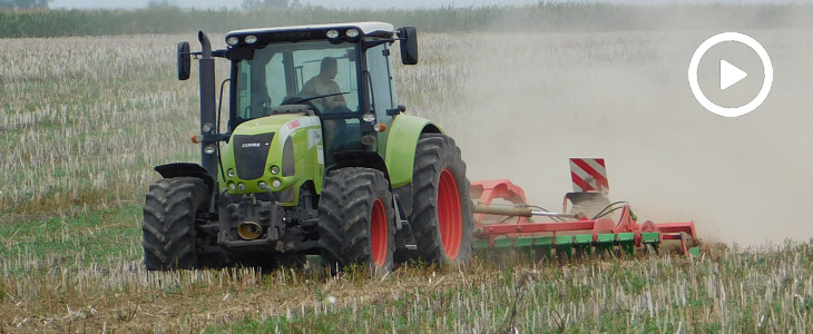 Claas Arion Agro Tom uprawa 2018 film Claas Arion 510 i Kuhn Premia 300   siew łubinu 2018   VIDEO