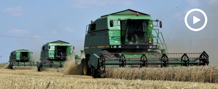 John Deere 3 legendarne kombajny zniwa 2018  film Nowości w kombajnach John Deere serii S i T