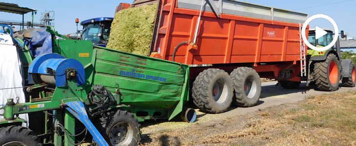 Budisa Bagger kukurydza kiszonka 2018  film Mokro ale walczą! Ciągniki Deutz Fahr i John Deere + Claas Jaguar w kukurydzy (2017, cz.2)