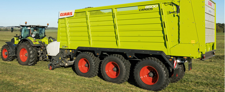 Claas Cargos 8500 „Premiery rolnicze JCB 2022”   nasza fotorelacja z Litwy