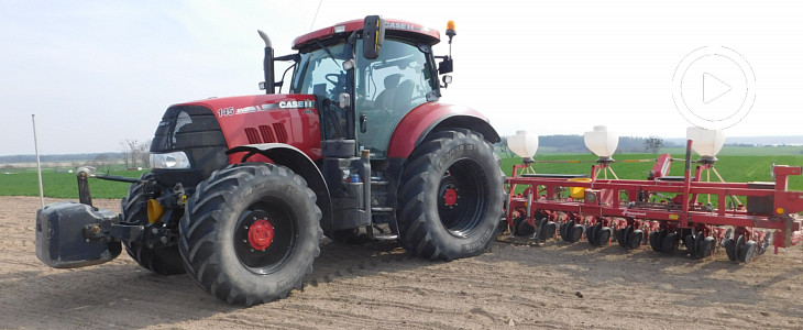 Case Puma Kverneland siew burakow 2019  film Case IH Puma 195 CVX z pługiem Overum w zimowej orce   VIDEO