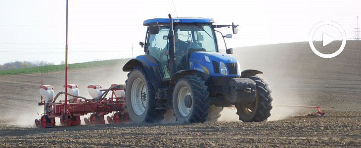 New Holland T6050 siew kukurydzy 2019  film Praso owijarka IMPRESS od firmy Pöttinger