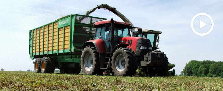 Joskin John Deere Case zielonka 2019  film Kukurydza na Krajnie 2019 – jeździmy z Olą i operatorami z zielonego teamu – WIDEO