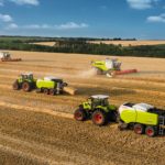 CLAAS QUADRANT prasa wielkogabarytowa zestaw w pracy żniwa 150x150 Wielkogabarytowy zbiór słomy według CLAAS