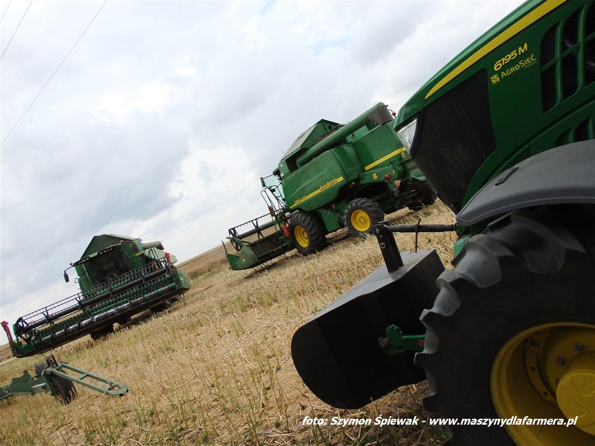 IS DSCF7003 3 Żniwa 2018, kombajny John Deere S790i i Case IH 8230 w pszenicy ? FOTO
