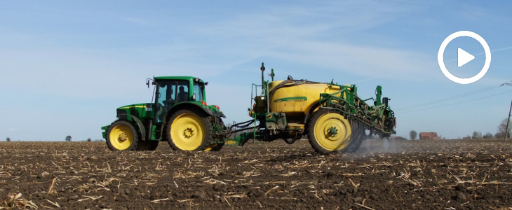 John Deere opyski 2020  film Opryski w Blue Team   New Holland T6030 + John Deere 740i (VIDEO)