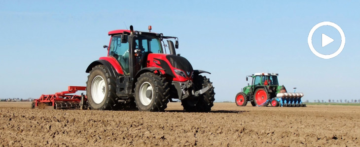 Valtra Fendt New Holland siew cebuli 2020  film Ostatnie piękne brzmienie silnika 300 KM w New Holland T8040   VIDEO