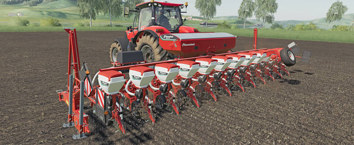 Kverneland Farming Simulator 19 New Holland na wirtualnym polu