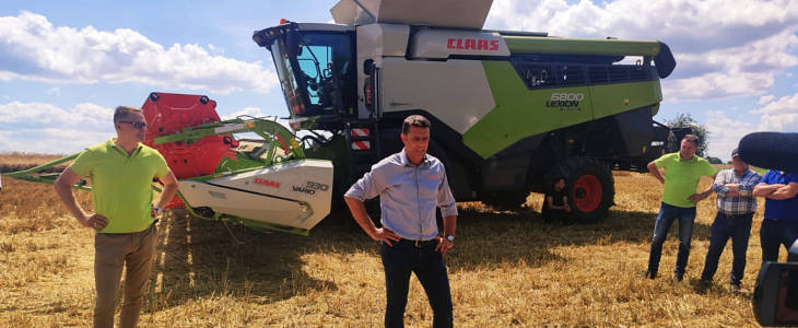 Claas Lexion 6800 Agro Land Mzuri pokaz 2020 Ładowarki Bobcat pozwolą zaoszczędzić czas