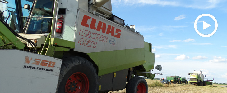 Claas Lexion 3x rzepakl zniwa 2020 film Żniwa 2020   jęczmień znika z pól   3x Claas, 2x Fendt (VIDEO)