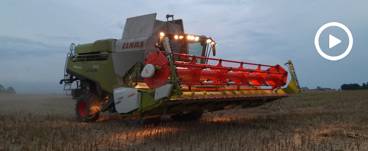 Claas Lexion 700 rzepakl zniwa 2020 film AGRO TECH, Minikowo 2017 w obiektywie Angeliki