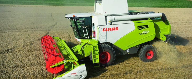 Claas Tucano 450 Żniwa 2019   Claas Lexion 540C 4x4 w pszenicy   VIDEO