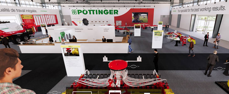 Pottinger wirtualne stoisko Kosiarki golfowe John Deere wygrywają nagrodę za innowacyjność