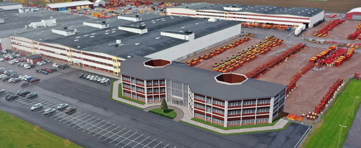 Vaderstad centrum fabryczne Największy siewnik świata   Väderstad Seed Hawk