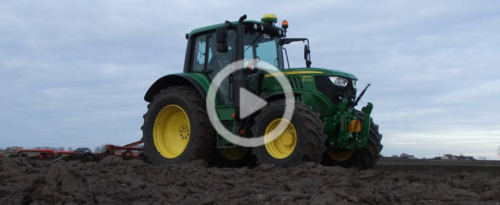 John Deere 6120M uprawa film 2021 John Deere 7820, John Deere 6155M i Ursus C360 ? siew marchwi na Kujawach (VIDEO)
