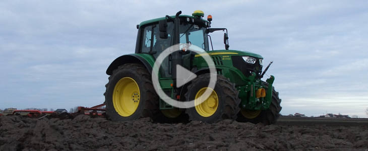 John Deere 6120M uprawa film 2021 Duet John Deere 6195M i 6155M w wiosennej uprawie 2021  VIDEO