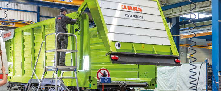 Claas Cargos produkcja Przyczepy CLAAS CARGOS teraz z systemem TIM SPEED CONTROL