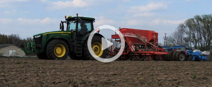 John Deere 8400R Czajkowski ST600 Monosem 2021 film Väderstad wprowadza wał SoilRunner w agregatach Carrier 300 400